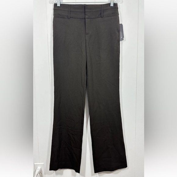 NWT AB Studio Womens Sz 4 Brown Dress Pants Tummy Slimming Technology - Picture 1 of 9